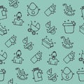 Motherhood icons pattern