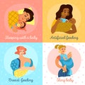 Motherhood Icons Set