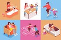 Motherhood Isometric Square Set