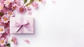 Mothering Sunday Gift Decoration On Solid White Background Royalty Free Stock Photo