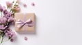 Mothering Sunday Gift Decoration On Solid White Background Royalty Free Stock Photo