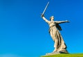 The Motherland Calls, a colossal statue on Mamayev Kurgan in Volgograd, Russia Royalty Free Stock Photo