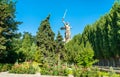 The Motherland Calls, a colossal statue on Mamayev Kurgan in Volgograd, Russia Royalty Free Stock Photo