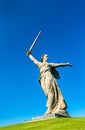 The Motherland Calls, a colossal statue on Mamayev Kurgan in Volgograd, Russia
