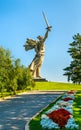 The Motherland Calls, a colossal statue on Mamayev Kurgan in Volgograd, Russia