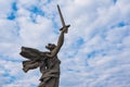 Motherland Calls! - compositional center of monument-ensemble to Heroes of Battle of Stalingrad on Royalty Free Stock Photo