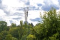 Motherland monument,statue,Museum of Great Patriotic War. Historical ancient national heritage sights in city park.Peace