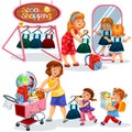 School shopping poster Royalty Free Stock Photo