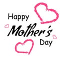 Mother`s day greeting card. Royalty Free Stock Photo