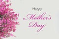Mothers Day card with floral border Royalty Free Stock Photo