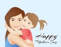 Mothers Day card with mother holding child