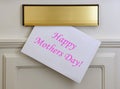 Mothers day card - pink lettering