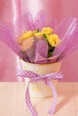 Mothers Day or Easter flowers Card - Stock Photo Royalty Free Stock Photo