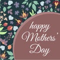 Mother`s day vector for book cover, coupons, banners, flyers, posters, brochures, invitations, presentations, gift cards