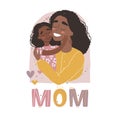 Mothers Day greeting card. I love you Mom Royalty Free Stock Photo