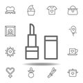 mothers day lipstick outline icon. set of mothers day illustration icon. Signs and symbols can be used for web, logo, mobile app,