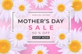 Mothers day sale background Royalty Free Stock Photo