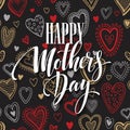 Mothers Day vector greeting card.