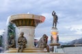 Mothers of Macedonia fountain with Filip II father of Alexander the great