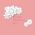 Motherss Day greeting card Royalty Free Stock Photo