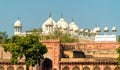 Moti Masjid or Pearl Mosque at Agra Fort, India Royalty Free Stock Photo