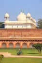 Moti Masjid Pearl Mosque in Agra Fort, Uttar Pradesh, India Royalty Free Stock Photo