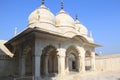 Moti Masjid or Pearl Mosque in the Red Fort complex in Agra, India Royalty Free Stock Photo