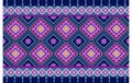 Motif geometric floral native traditional ethnic seamless pattern. Thai Sarong and textile style. Royalty Free Stock Photo