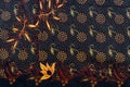 Motif Mega Mendung, batik motif typical of West Java Indonesia, curved line pattern with cloud objects, with developments and Royalty Free Stock Photo