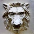 Motiff Sculpture Carving of Lion Head in Marble Stone