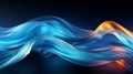 motion abstract,nice blue colors background, beautiful streams, AI generate