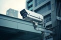Motion-activated Security camera. Generate Ai Royalty Free Stock Photo