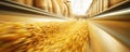 Motion Blur Captures Corn Unloading At Grain Elevator Royalty Free Stock Photo