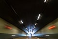 Motion Blur Car and Lorry and Traffic In a Tunnel