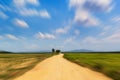 Motion blur of a rural road Royalty Free Stock Photo