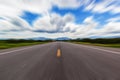 Motion blur of a rural road to infinity Royalty Free Stock Photo
