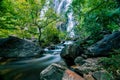 Motion bluured of waterfalls in klong Lan national park of Thailand. Khlong Lan Waterfall, KamphaengPhet Province - Thailand