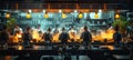 Motion chefs of restaurant kitchen Royalty Free Stock Photo