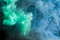 Motion Color drop in water,Colorful ink abstraction.Fancy Dream Cloud of ink under water Royalty Free Stock Photo