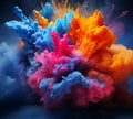 Motion Color drop in water,Ink swirling in ,Colorful ink abstraction.Fancy Dream Cloud of ink under water