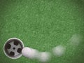 Motion curve line golf ball