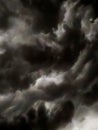 Motion of dark sky and black clouds natural. Dramatic cumulonimbus cloud with rainy. Storm clouds Royalty Free Stock Photo