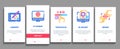 Motion Design Studio Onboarding Elements Icons Set Vector