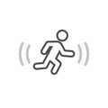 Motion detector outline icon