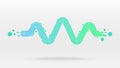 Motion floating sound wave equalizer Royalty Free Stock Photo