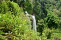 Motion and flowing water of Tad Yeang waterfalls