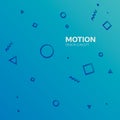 Motion graphics design concept element. Vector geometric background