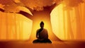 Siddhartha Gautama enlightened under Bodhi tree