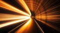 motion light end tunnel Royalty Free Stock Photo