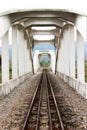 Old concrete railway bridge